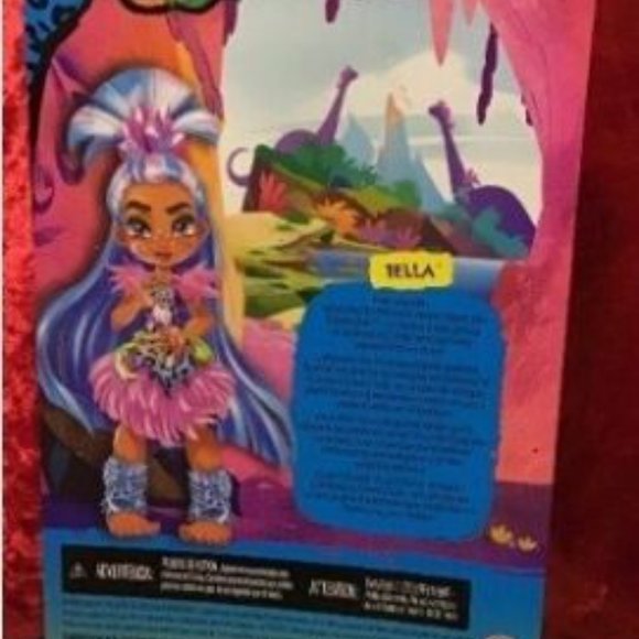 Cave Club Tella Doll 10" Prehistoric Fashion Doll With Dinosaur Pet Hunch - Picture 3 of 3